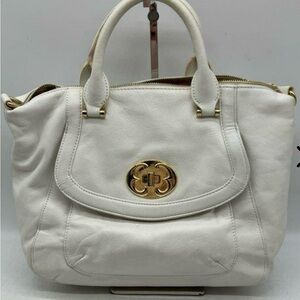 * Emma Fox Creamy White Leather Bag Crossbody Shoulder Handbag *